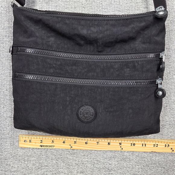 KIPLING WOMEN'S BLACK ALVAR NYLON CROSSBODY BAG – WATER RESISTANT - NO CHARM - Picture 10 of 14